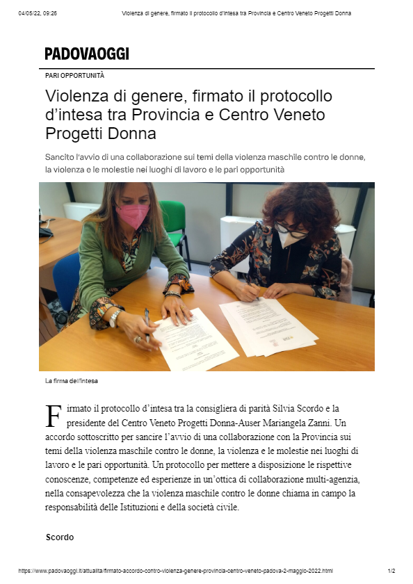 Violenza di genere 2 maggio 11